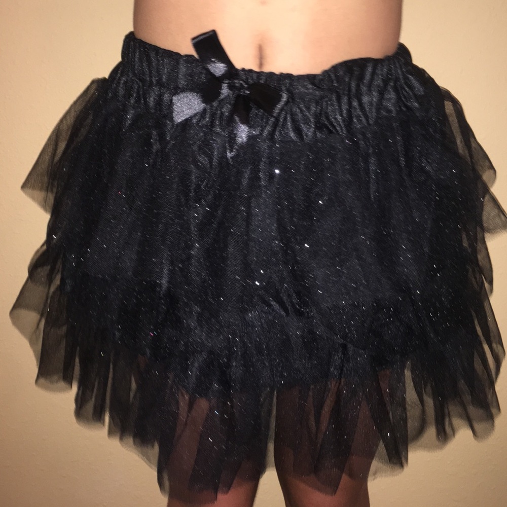 BLACK 4 LAYER SPARKLY TUTU